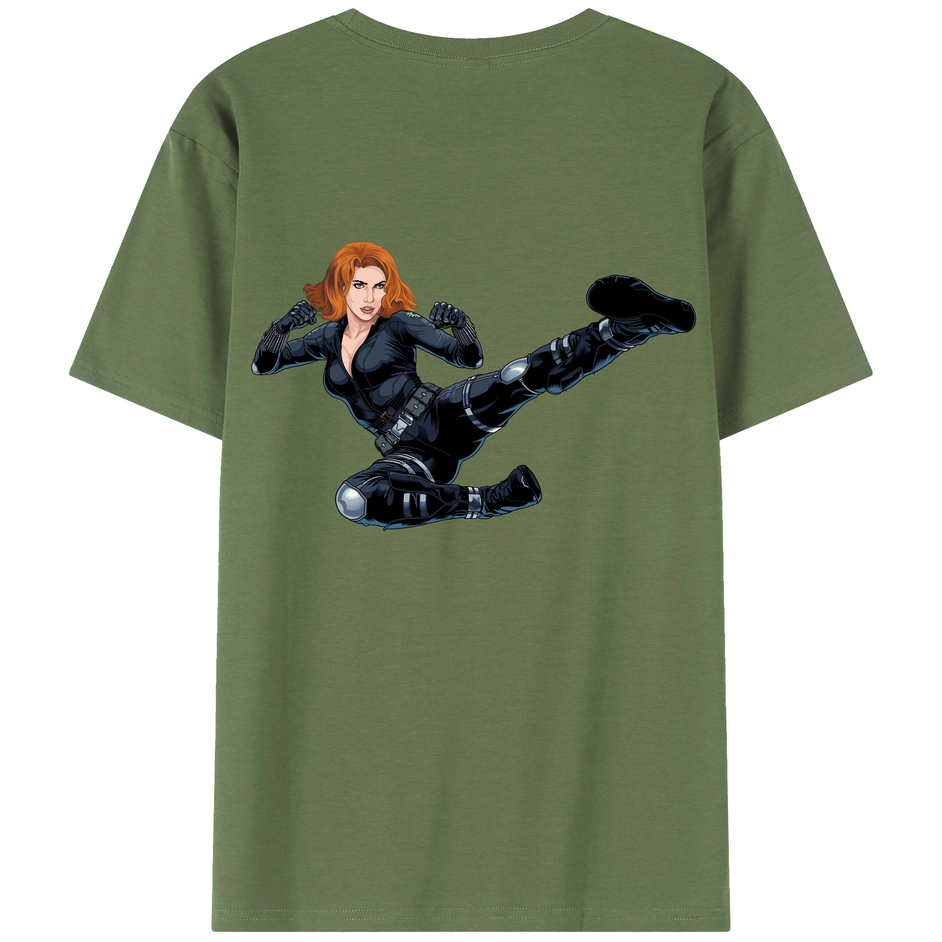 （画像用） アベンジャーズ The Avengers 綿100％ メンズ半袖Tシャツ（バックプリント） 通気性
